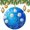 pattern-2601, variant on Abstract White Dandelions Christmas Ornaments Blue Dandelion White Flower Flora Plant Funny Christmas Ornaments Christmas Decorations Ceramic Ornaments