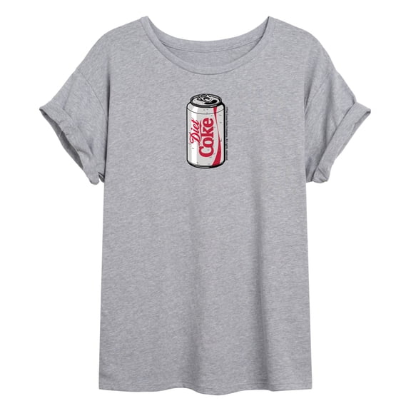 Coca-Cola - Diet Coke Can - Juniors Oversized Graphic T-Shirt