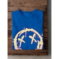 thumbnail image 3 of Grunge Spray Colorful Face T-Shirt Men -Image by Shutterstock, Male 3X-Large, 3 of 4