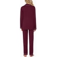 thumbnail image 5 of Avidlove Pajamas Women's Long Sleeve Sleepwear Soft Button Down Loungewear Pjs Set Nightwear XS-XXL, 5 of 8