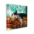 thumbnail image 3 of Stupell Industries Cuddling Cat Cozy Relaxing Pet Graphic Art Gallery Wrapped Canvas Print Wall Art, Design by Emily Kalina, 3 of 7