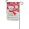 thumbnail image 6 of SKYSONIC Snowman Background Double-Sided Printed Garden House Sports Flag-12x18(in)-Polyester Decorative Flags for Courtyard Garden Flowerpot, 6 of 6