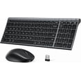 thumbnail image 1 of DK05 Bluetooth Keyboard and Mouse Combo - 2.4G Wireless Rechargeable Keyboard Mouse, Compact Design with Numeric Keypad, Multi-Device Connection, Comfortable Typing for PC/Laptop/Windows/Mac, 1 of 8