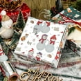 thumbnail image 5 of Christmas Reversible Wrapping Paper Roll - Metallic Foil Shine Snowman Animals & Snowflake Gift Wrap for Christmas, New Year Celebration, Holiday, Party - Mini Roll - 17 Inch x 33 Feet, 5 of 12