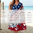 thumbnail image 3 of Erwazi Summer Plus Size Dresses for Women 4th Of July Printed Crew Neck Sleeveless Ankle Length Dress Celebrations Outdoor Parties Activities Casual Dresses, 3 of 8