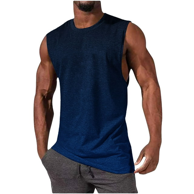LOVZFMLL Débardeurs pour Hommes Mode Décontractée Imprimé Chandail Col Rond Sport