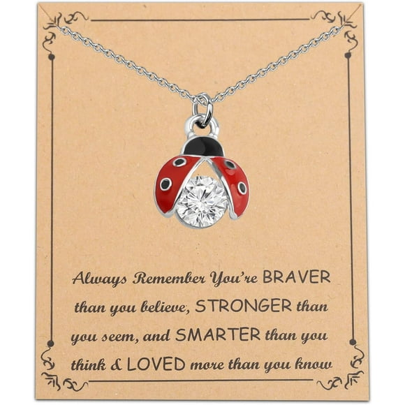XINQIHANG Ladybug Collier Pendentif Bracelet Cadeaux Ladybug Bijoux Collier Ladybug Breloque Cadeaux Inspirants pour Femmes Filles