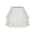 thumbnail image 6 of SHTXOZHI Flowy Shorts for Women Casual Boho Ruffle Tiered Skorts High Waist Mini Skirts Golf Tennis Shorts, 6 of 7