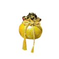 thumbnail image 4 of Figura decorativa de bolsa de dinero de resina, adorno de riqueza Feng Shui, decoración de lujo para Amarillo, 4 of 9