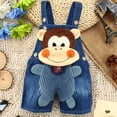 thumbnail image 6 of XUNKUSGA Baby Jean Overalls Summer Cute Cartoon 3D Animal Shortalls Classic Adjustable Straps Short Overalls for Toddler Boys Girls Baby Clothes,Blue, 6 of 8