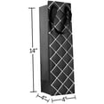 thumbnail image 3 of Diamond Gift Bags Set (12 Pack)- Unique Design with Durable Ribbon Handles, Beautiful Present Bags Best for Birthday, Wedding and Party Favors (Black, 14"x 4"x 4"), 3 of 5