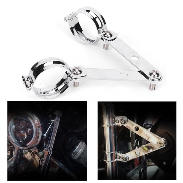 Soporte Para Faro De Motocicleta, Soporte De Montaje Para Lámpara De Faro, Cómodo De Usar, Soporte Ajustable De aleación De Aluminio CNC Para Accesorio Universal Para