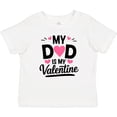 thumbnail image 3 of Inktastic My Dad is My Valentine Heart Girls Baby T-Shirt, 3 of 5