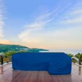 thumbnail image 6 of Patio Sectional Sofa Cover 18 Oz - 100% Waterproof & Weather Resistant PVC Coated 83" x 104" x 31" x 32" L Shape Sofa Cover for Indoor / Outdoor (Right Side Sofa, Blue), 6 of 7
