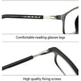thumbnail image 2 of 2 Pairs Reading Glasses Hanging Folding Magnetic Front Click Connect Neck Readers Lightweight Eyeglasses for Men and Women 2.0,2,Black,Adult,Square,-2.0, 2 of 6
