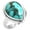 Copper Blue Turquoise, variant on 925 Sterling Silver Ring Turquoise Handmade Jewelry