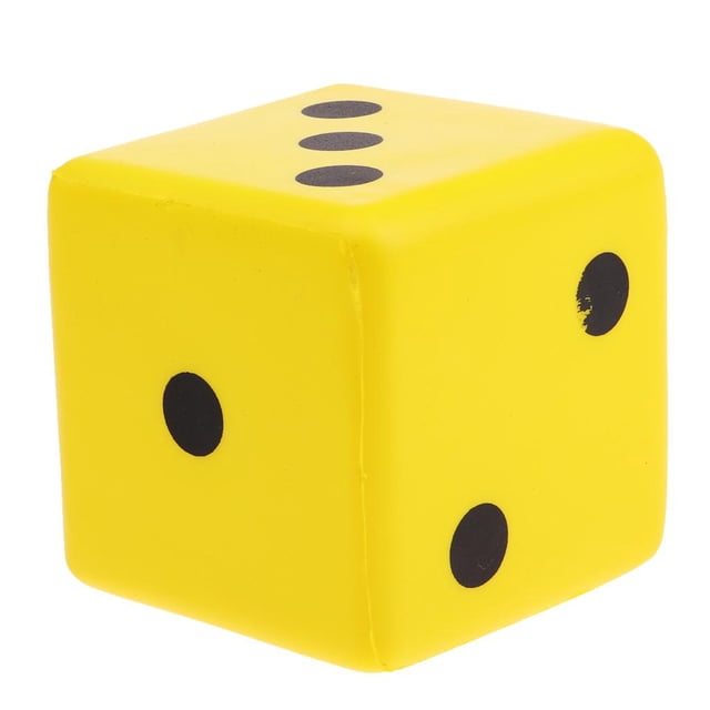 Dados de esponja dados de punto de espuma que juegan dados para el juguete de ventición de enseñanza de matemáticas Amarillo CUTICAT Dados de esponja