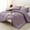 Dusty Purple, variant on Light Grey Queen Comforter Set, 3 Pieces Light Gray Solid Breathable Quilted Bedding Sets, Luxury Soft Fluffy Bed Set with Down Alternative Comforter All Season (1 Comforter & 2 Pillowcases)