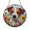 Acrylic 3.5 Inch, variant on Wire Fox Terrier Glass Suncatcher Window Hanging Decor, Wildflower Garden Dog Scene, Cheerful Home Accent