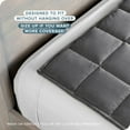 thumbnail image 4 of Bare Home 15 lbs Weighted Blanket for Adults and Kids - 48" x 72" - Minky Fleece, Gray, 4 of 10