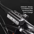 thumbnail image 2 of ikailun Waterproof Super Bright Led Bike Light Usb Rechargeable Bicycle Front Headlight, 2 of 8