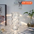 thumbnail image 1 of Crystal Table Lamp  Acrylic Bedside Lamp with 16 Color Dimmable Lights Rechargeable Touch Desk Lamp with Teardrop Shape USB Charging for Bedroom Living Room, 1 of 10