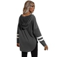 thumbnail image 4 of Hooded Sweatshirts for Women Long Sleeve Oversized V-neck Tunic Tops, 4 of 5