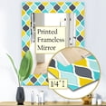 thumbnail image 4 of DESIGN ART Designart 'Ornament Geometric Pattern' Bohemian and Eclectic Mirror - Modern Printed Wall Mirror 23.7 in. wide x 31.5 in. high, 4 of 5
