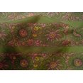 thumbnail image 4 of oneOone Tissu en Coton et Soie Feuilles & Floral Imprimé au Mètre 42 Pouces de Large, 4 of 4