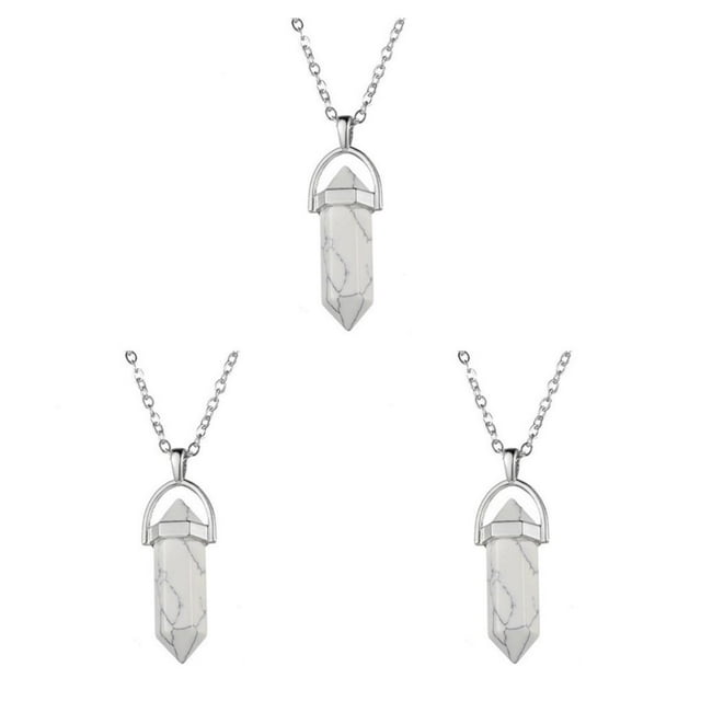 Minnieouse Abalorio de columna hexagonal, joyería para mujer, colgantes colgantes de aniversario hechos a mano, abalorios de cristal, pendientes Type1 NO1 Minnieouse CBP468294