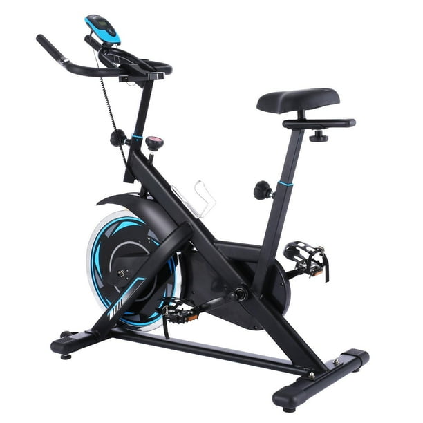 Health Fitness Indoor Cycling Exercise Bike With Lcd Monitor Light Flywheel 330 Lb Max Weight Walmart Com Walmart Com