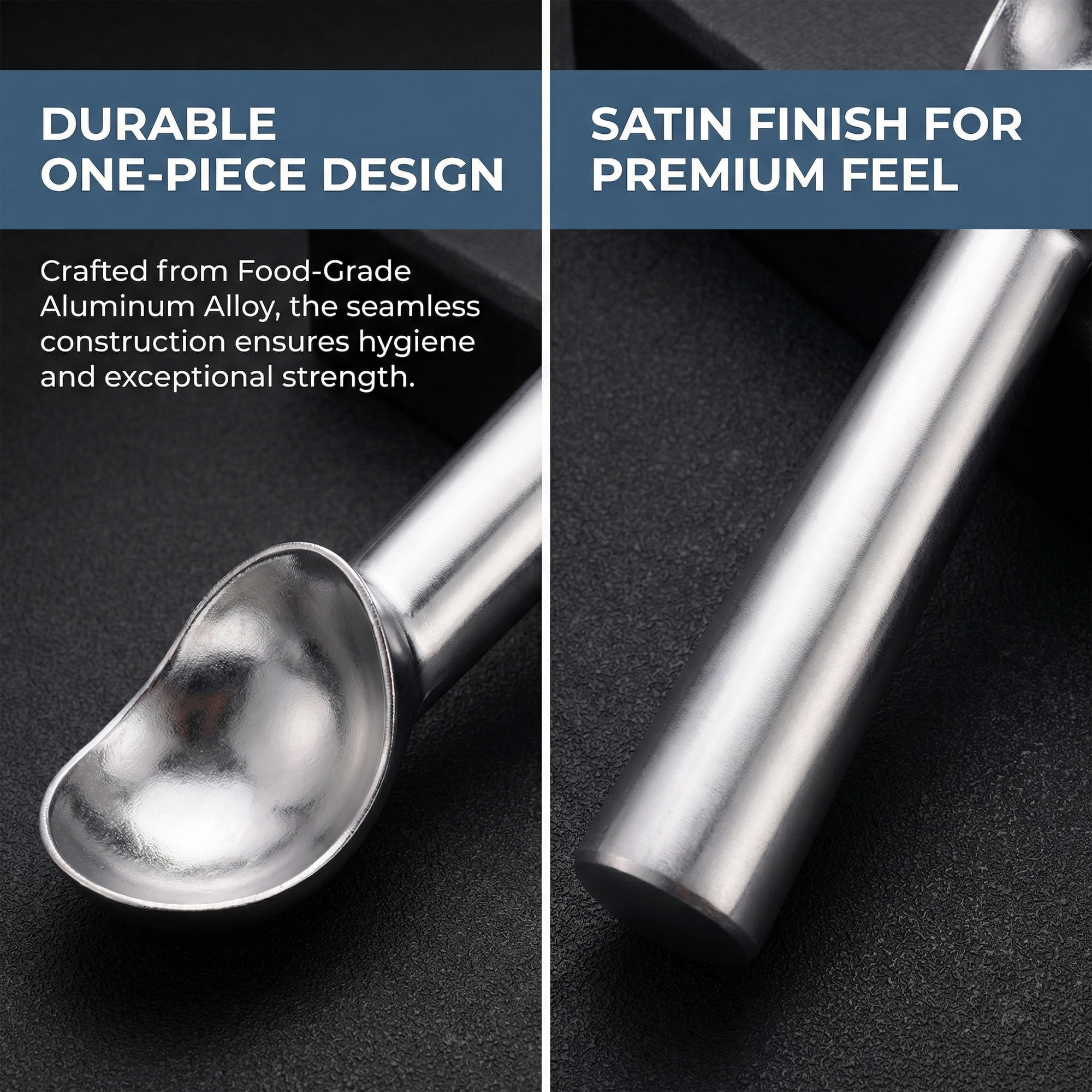 Unique Bargains Stainless Steel Ice Cream Scoop with Handle Highlight 1
