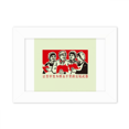 thumbnail image 1 of Chinese Red Education Propaganda Acadec Photo Mount Frame Picture Art Painting Desktop 5x7 inch, 1 of 3