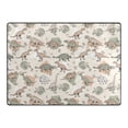 thumbnail image 4 of Ryvnso Geometric Dinosaur Cartoon Area Rug Floor Mats Non-Slip Home Carpet 80 x 58 inch, 4 of 7