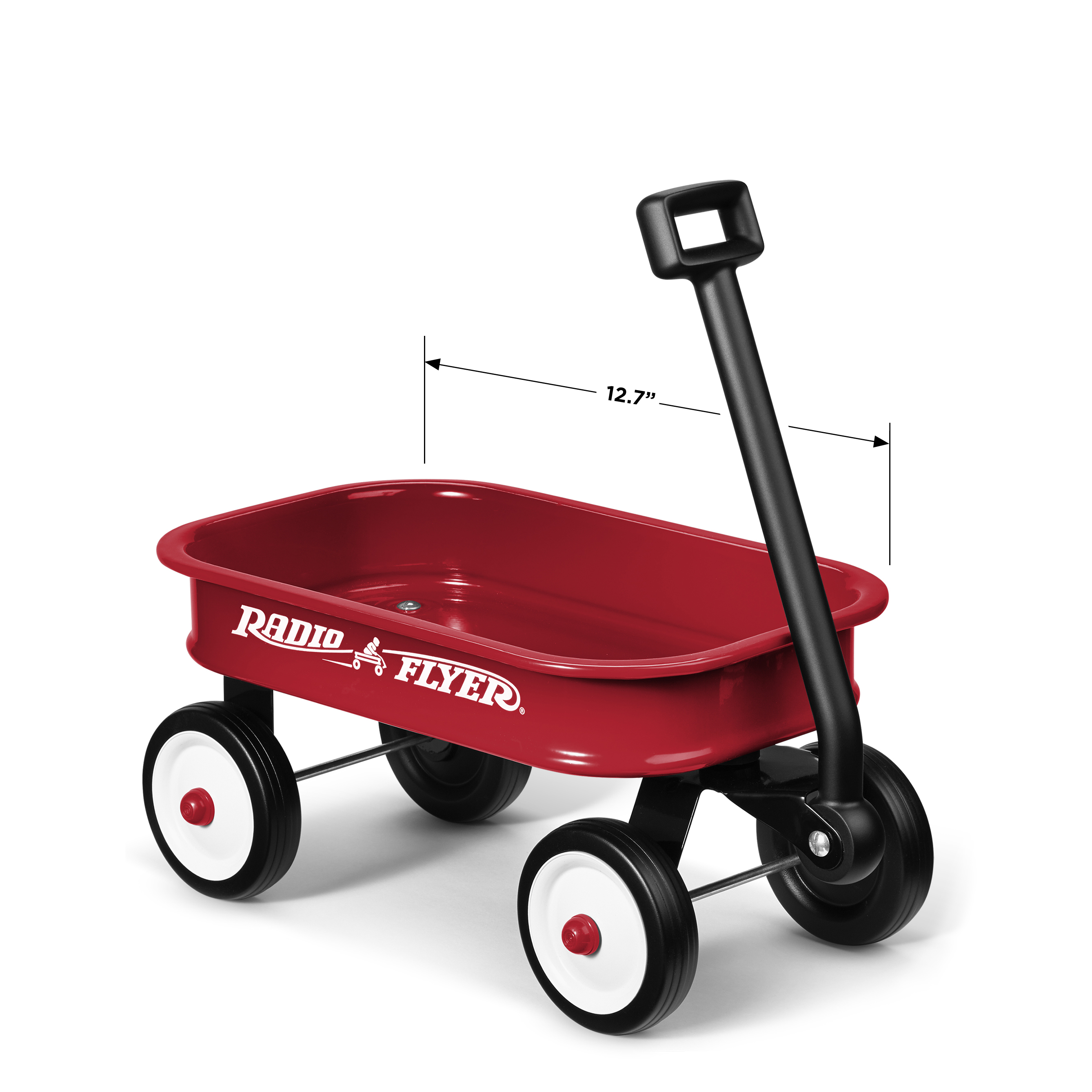 Radio Flyer, Little Red Toy Wagon (12.5" long x 5.7" tall), Miniature Wagon, Red - image 2 of 13