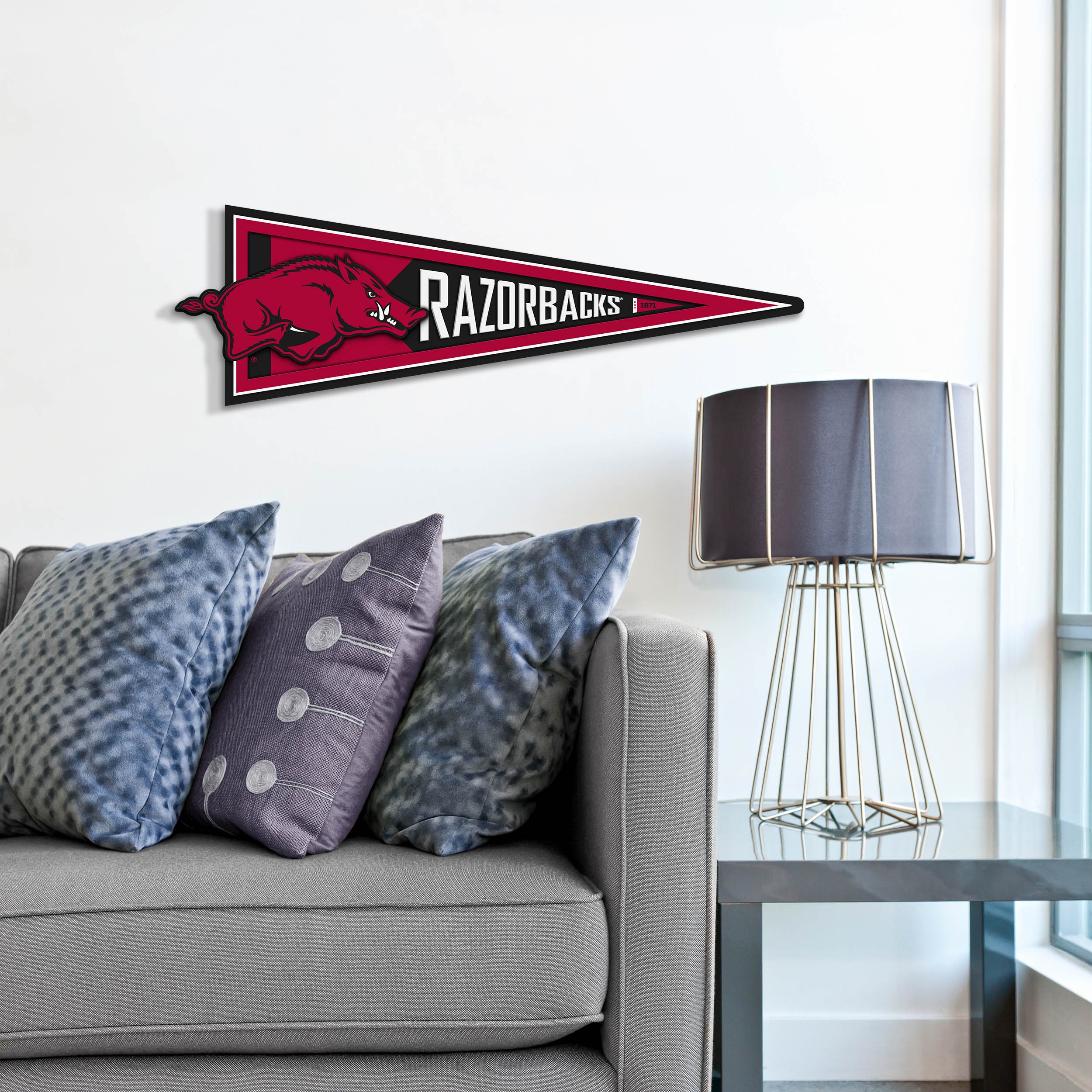 YouTheFan NCAA Arkansas Razorbacks Pennant Sign