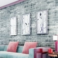 thumbnail image 7 of Brick Wallpaper, 3D Wallpaper for Bedroom, Kitchen, Removable Wallpaper Peel and Stick, Gray, 17.7” x 39.3”, 7 of 7