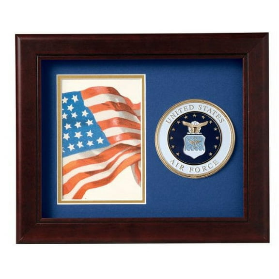 Allied Frame US Air Force Medallion Portrait Picture Frame - 4 x 6 Picture Opening