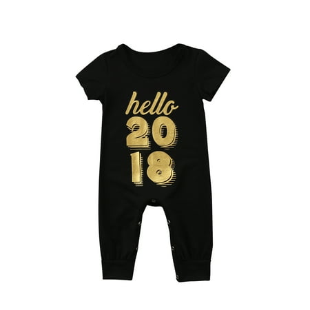

JBEELATE Toddler Baby Boys Romper Black Jumpsuit Playsuit Clothes Summer Short Sleeve Outfit