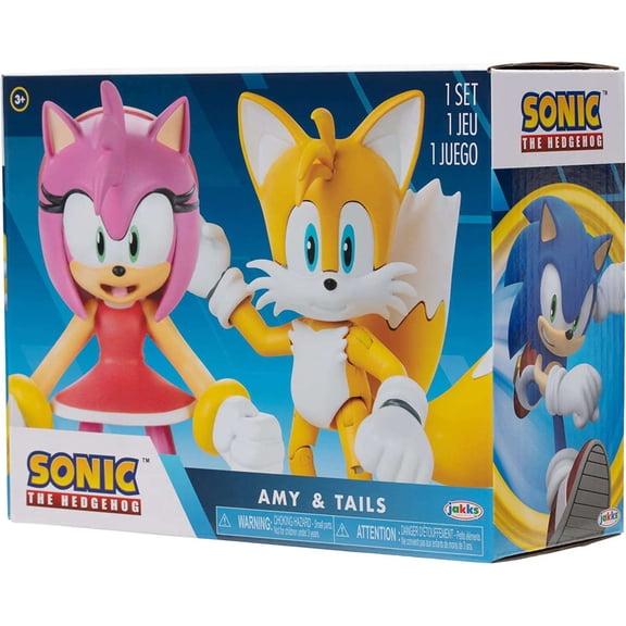 Sonic The Hedgehog Amy & Tails Action Figure 2-Pack (Modern)