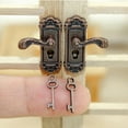 thumbnail image 6 of KUFptva Dollhouses Decorations Accessories 1/12 Scale Miniature Door Lock and Key Set Vintage Mini Doll House Scene Model Gifts, 6 of 7