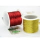 thumbnail image 4 of 3pcs 20M Oro Plata Poliéster Etiqueta Cordones Cuerda Brillo Cebollas Línea Envoltura de regalos Alambre de metal DIY Prenda Suministros de decoración de costura (oro, plata y rojo), 4 of 5