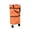 Orange, variant on Cheers.US Portable Grocery Trolley Bag Folding Trolley Shopping Bag Small Luggage Bag with Collapsible Wheels for Groceries, Super Market and Office Use