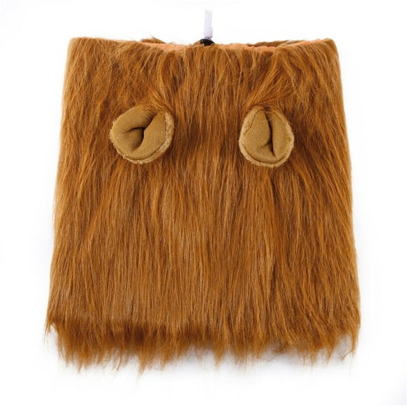 OCDAY Costume Chien Lion Perruques Crinière Cheveux Foulard Vêtements pour Fête Halloween Festival