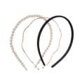 thumbnail image 1 of Accesorios para el cabello de color sólido Unique Bargains 1 Set para mujeres tono dorado negro, 1 of 5