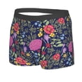 thumbnail image 2 of Wukai Floral Print Men’s Underwear Breathable Boxer Briefs,&nbsp;Moisture Wicking & Breathable-X-Large, 2 of 7
