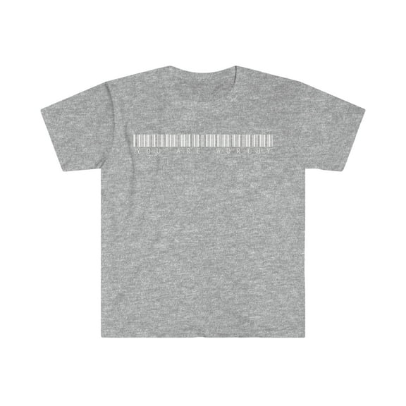 You are worthy barcode motivational T-Shirt