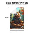 thumbnail image 2 of Sikiie Maple Meditating Bear Waffle Weave Kitchen Dish Cloth,Super Absorbent Kitchen Dish Towels 16*26 Inches for Dish Rags Washing Dishes, Drying Dishes, 2 of 7