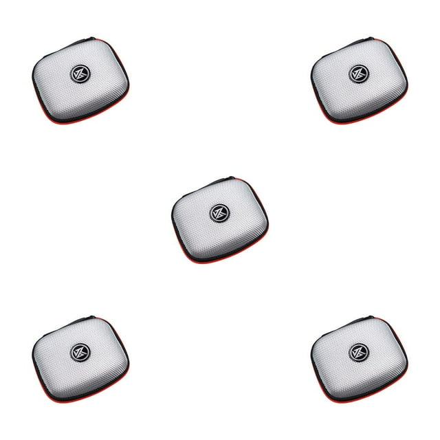 Seitruly Bolsa de almacenamiento para auriculares compatible con Bluetooth KZ, caja para auriculares, accesorios para interiores y exteriores, con Plata 5piezas