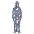 thumbnail image 3 of Vzayyk 4T-14Y Size Aviliable Cozy One-Piece Footless Sleeper Pajama Snowmen with Scarf, 3 of 8